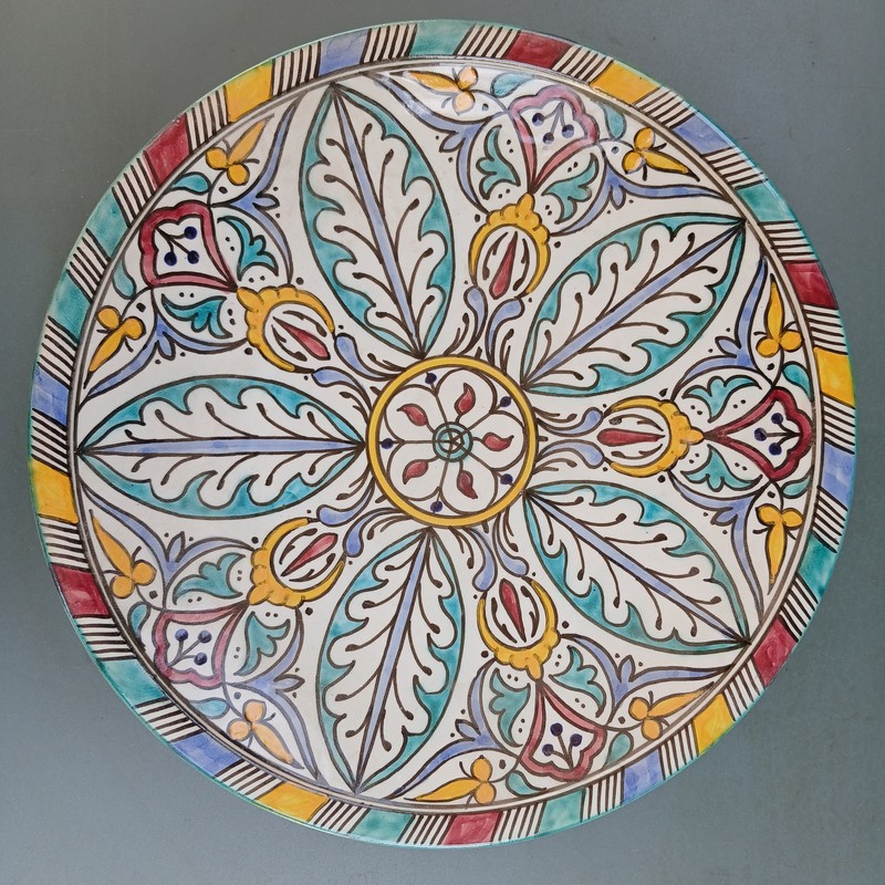 Plato de cerámica marroquí 35cm Ribat