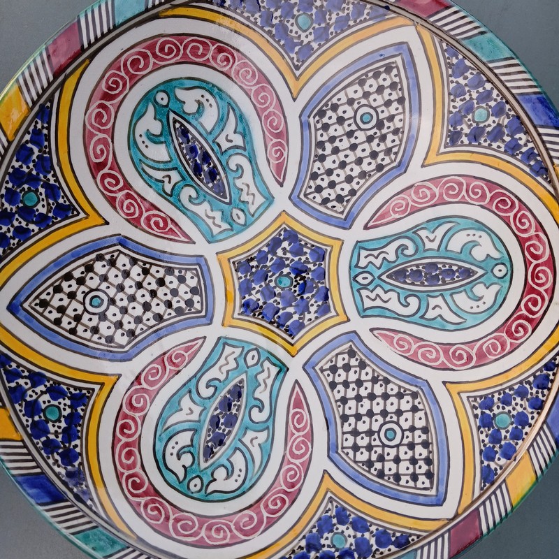 Plato de cerámica 35cm plano Menzah - Imagen 4