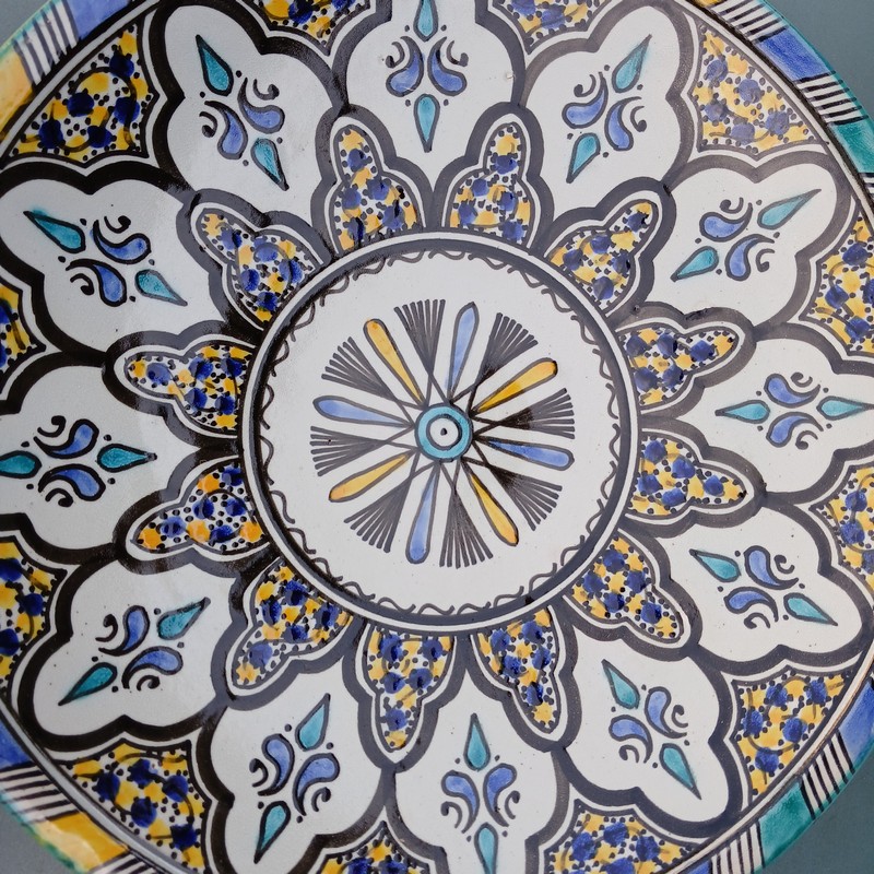 Plato de cerámica 35cm plano Kasbah - Imagen 3