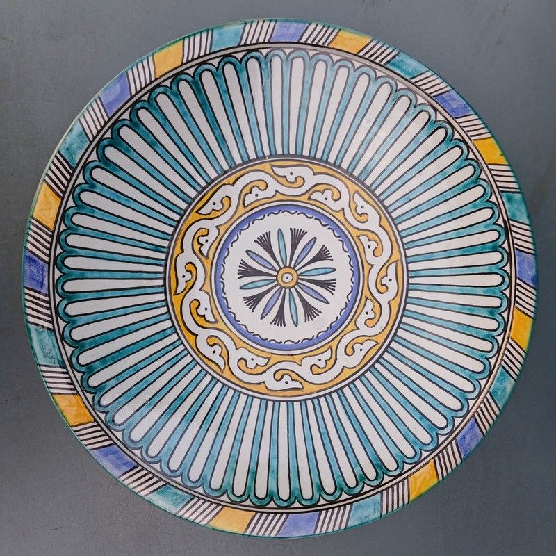 Plato de cerámica 35cm plano Asfar