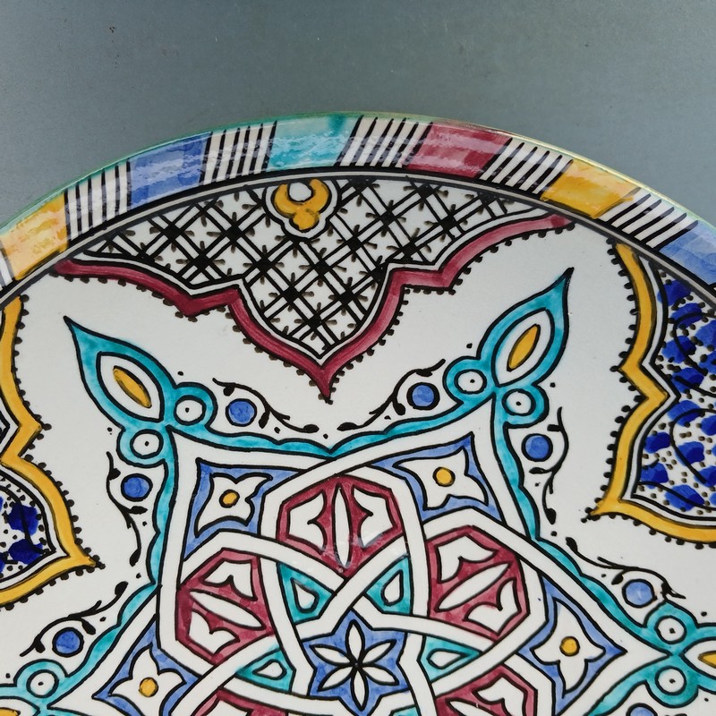 Plato de cerámica 35cm plano Nejma - Imagen 3