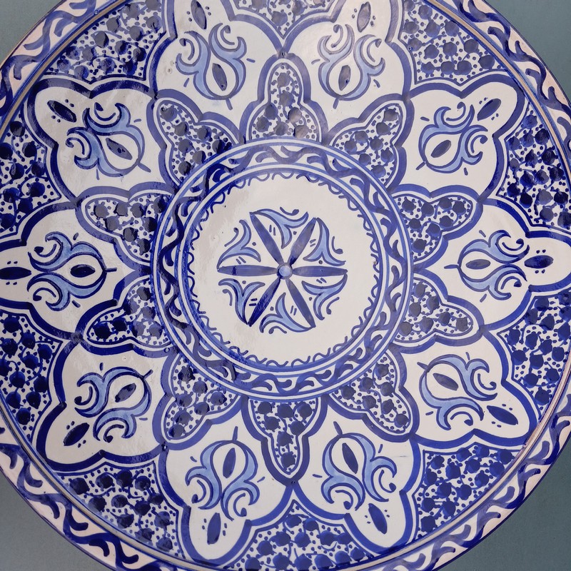 Plato de cerámica 35cm plano Tuareg - Imagen 4