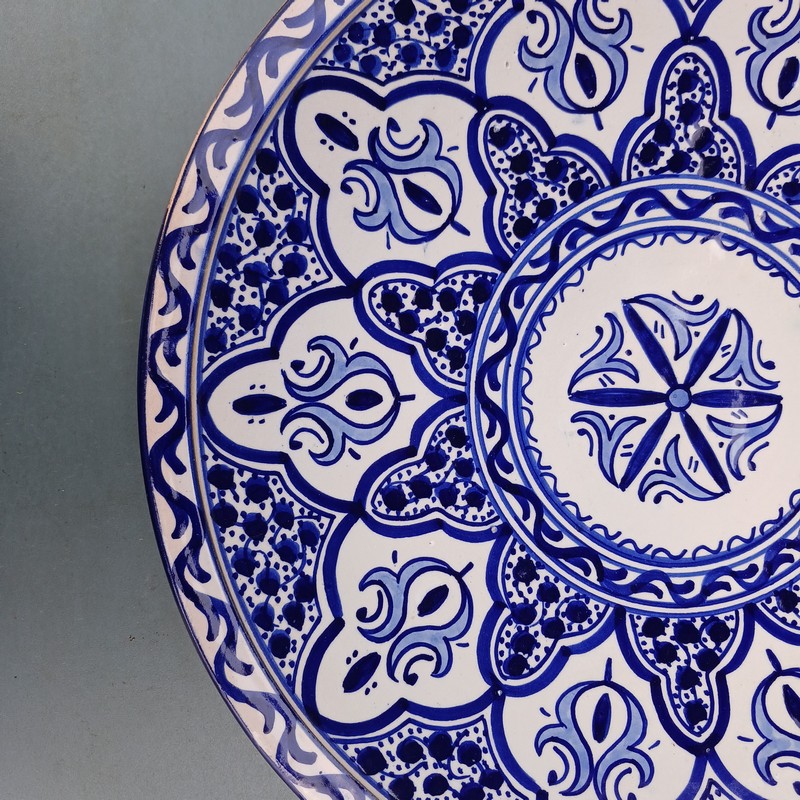 Plato de cerámica 35cm plano Tuareg - Imagen 3