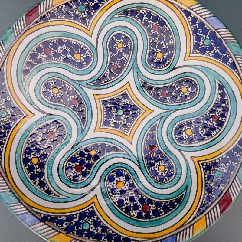 Plato de cerámica 35cm plano Selham - Imagen 4