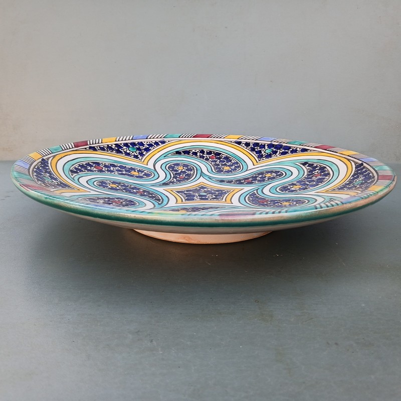 Plato de cerámica 35cm plano Selham - Imagen 2