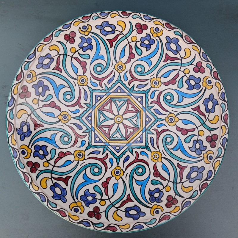 Plato de cerámica 40cm plano Jebala