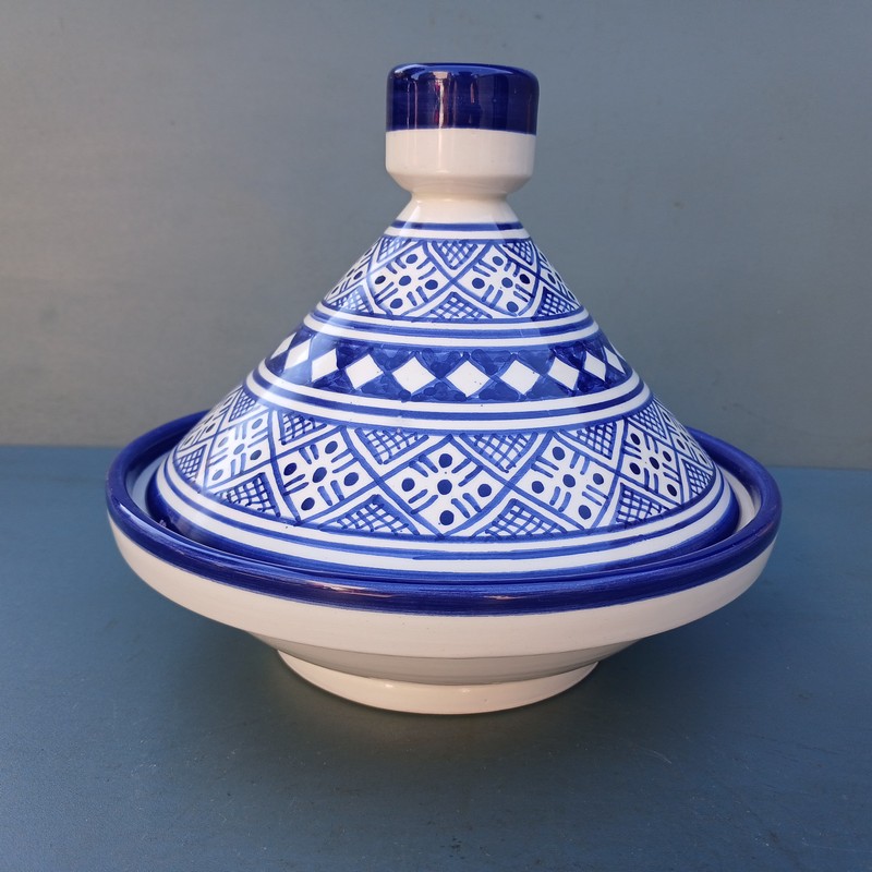 Tajine de cerámica marroquí Azrak